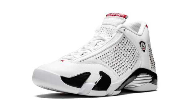 BV7630-106 Air Jordan 14 Retro Supreme White University Red