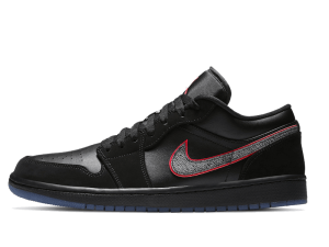 CK3022-006 Air Jordan 1 Low Black Red Orbit