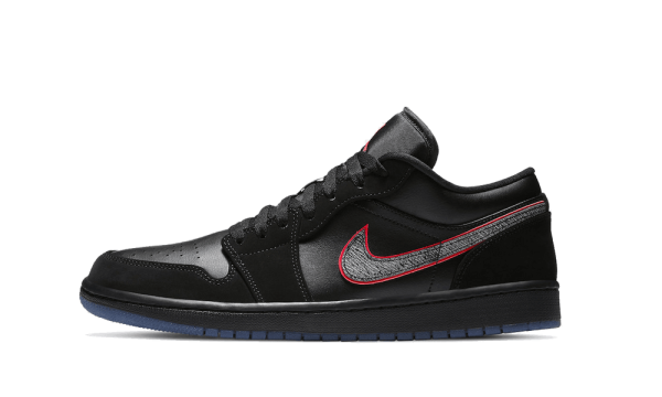 CK3022-006 Air Jordan 1 Low Black Red Orbit