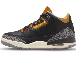 CK9246-067 Air Jordan 3 Retro Black Cement Gold