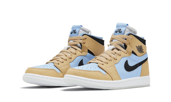 CT0979-400 Air Jordan 1 High Zoom Air CMFT Psychic Blue Sesam