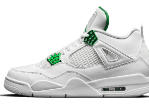 CT8527-113 Air Jordan 4 Retro Metallic Green