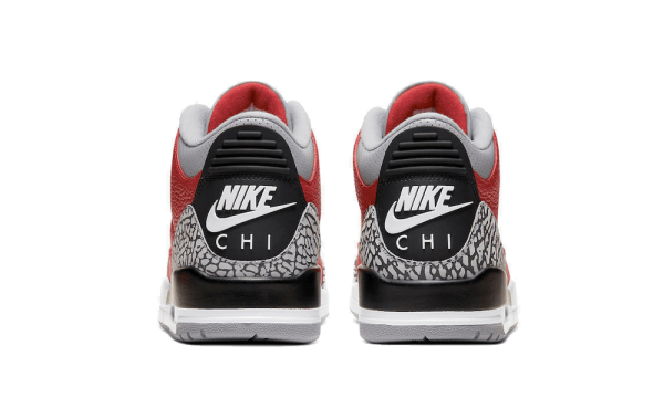 CU2277-600 Air Jordan 3 Retro Fire Red Cement (Nike Chi)