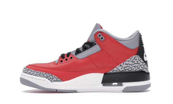 CU2277-600 Air Jordan 3 Retro Fire Red Cement (Nike Chi)