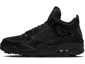 CU9981-001 Air Jordan 4 Retro Golf Black Cat Pony Hair