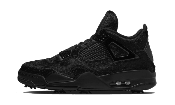 CU9981-001 Air Jordan 4 Retro Golf Black Cat Pony Hair