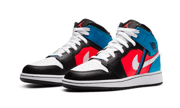 CV4891-001 Air Jordan 1 Mid Tri Colour Ribbons