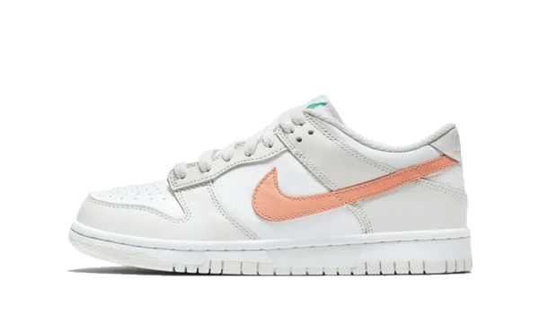 CW1590-101 Nike Dunk Low White Bone Peach Aqua (GS)