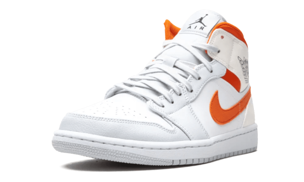 CW7591-100 Air Jordan 1 Mid Starfish Pure Platinum