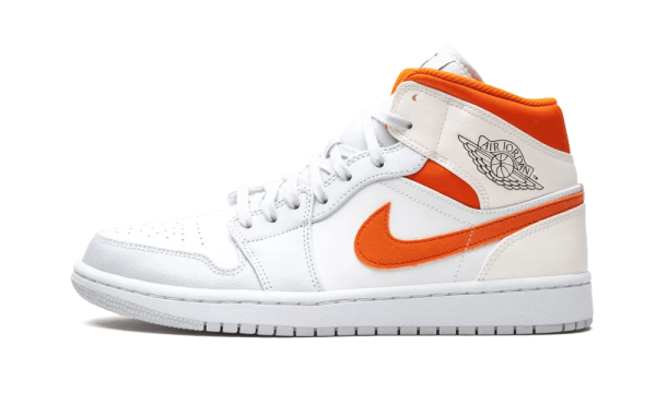 CW7591-100 Air Jordan 1 Mid Starfish Pure Platinum