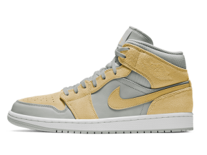 DA4666-001 Air Jordan 1 Mid Mixed Textures Yellow