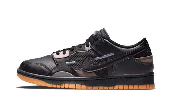 DB0500-001 Nike Dunk Low Scrap Black Gum