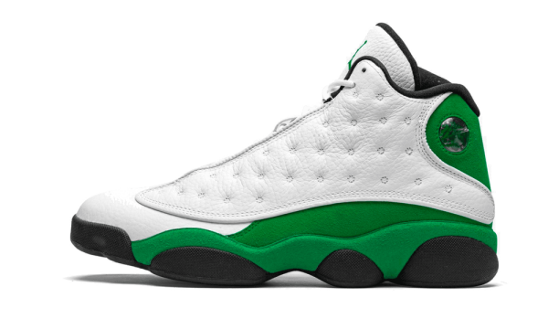 DB6537-113 Air Jordan 13 Retro White Lucky Green