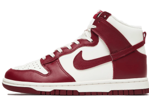 DD1869-101 Nike Dunk High Sail Team Red (W)