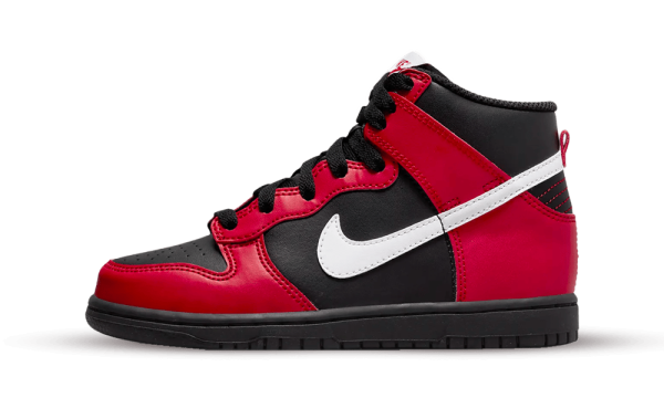 DD2314-003 Nike Dunk High Black Red (PS)