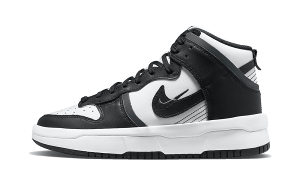 DH3718-104 Nike Dunk High Up Dark Smoke Grey Black (W)