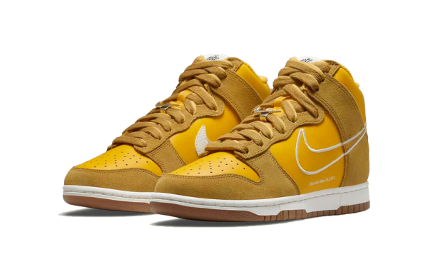 DH6758-700 Nike Dunk High First Use University Gold (W)