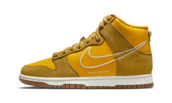 DH6758-700 Nike Dunk High First Use University Gold (W)