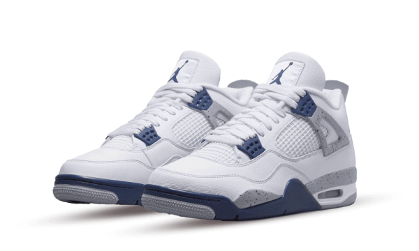 DH6927-140 Air Jordan 4 Retro White Midnight Navy