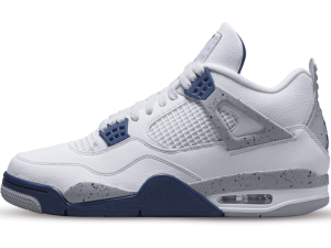 DH6927-140 Air Jordan 4 Retro White Midnight Navy