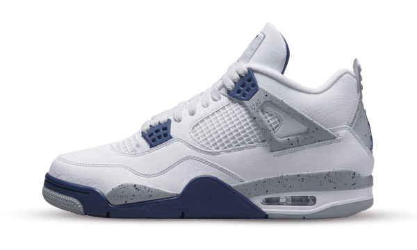 DH6927-140 Air Jordan 4 Retro White Midnight Navy