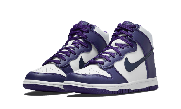 DH9751-100 Nike Dunk High Electro Purple Midnight Navy (GS)