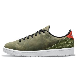 DJ2756-300 Air Jordan 1 Centre Court Oil Green