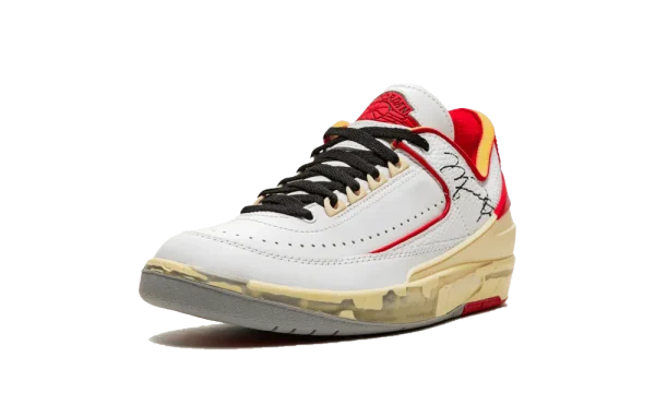 DJ4375-106 Air Jordan 2 Retro Low SP Off-White White Red