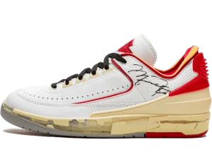 DJ4375-106 Air Jordan 2 Retro Low SP Off-White White Red