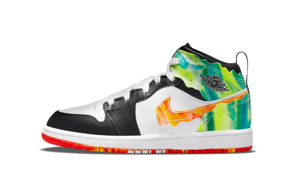 DJ6562-038 Air Jordan 1 Mid Slim Vortex Black (PS)