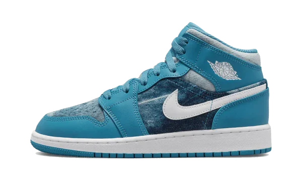 DM8951-400 Air Jordan 1 Mid Washed Denim (GS)