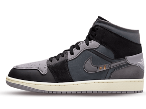 DM9652-001 Air Jordan 1 Mid SE Craft Graphite