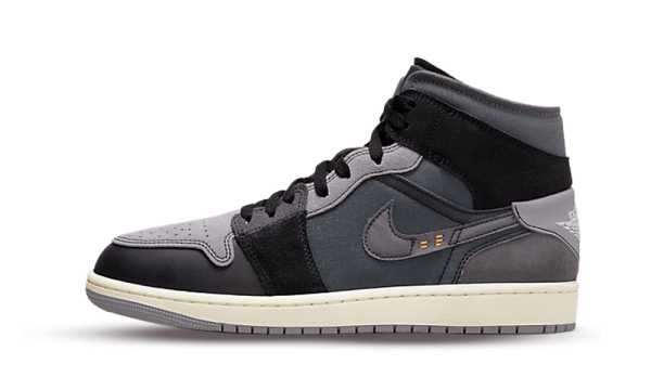 DM9652-001 Air Jordan 1 Mid SE Craft Graphite