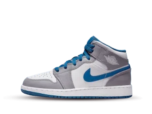 DQ8423-014 Air Jordan 1 Mid True Blue Cement (GS)