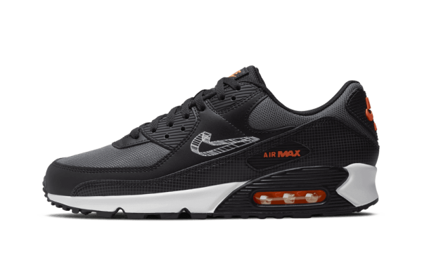 DR5642-001 Nike Air Max 90 3D Swoosh Black Grey Orange