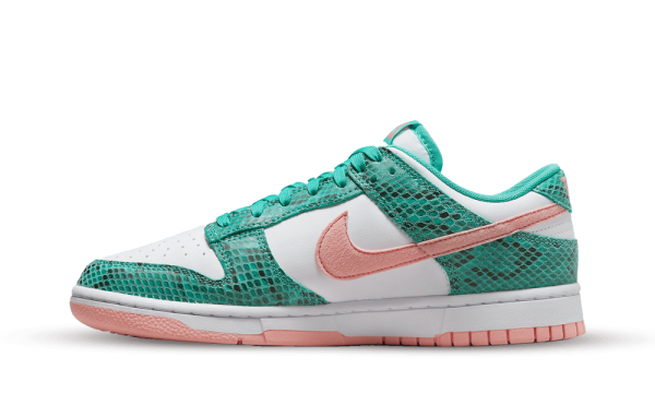 DR8577-300 Nike Dunk Low Washed Teal Snakeskin