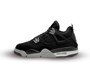 DV0553-006 Air Jordan 4 Retro Black Canvas (GS)