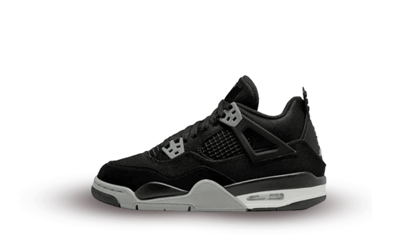 DV0553-006 Air Jordan 4 Retro Black Canvas (GS)