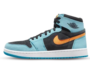 DV1307-408 Air Jordan 1 High Zoom Comfort 2 Bleached Aqua Citrus