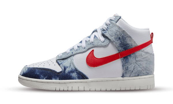 DV2181-900 Nike Dunk High Washed Denim Pack (W)