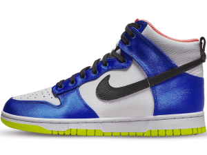 DV2185-100 Nike Dunk High Blue Satin (W)