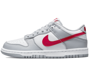 DV7149-001 Nike Dunk Low White Grey Red (GS)