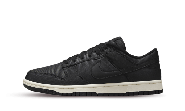 DV7211-001 Nike Dunk Low Black Canvas