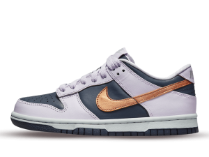 DX1663-400 Nike Dunk Low SE Copper Swoosh (GS)