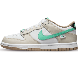 DX6063-131 Nike Dunk Low Split Seam White Tan Mint (GS)