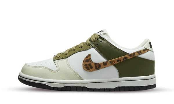 DX9282-100 Nike Dunk Low Olive Leopard (GS)