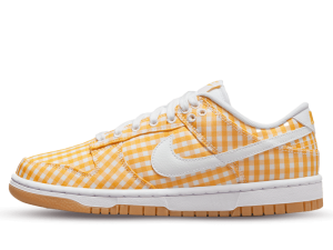 DZ2777-700 Nike Dunk Low Yellow Gingham (W)