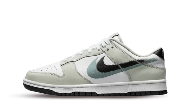 FD0661-100 Nike Dunk Low Spray Paint Swoosh