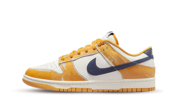 FN3418-100 Nike Dunk Low Wear And Tear