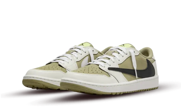 FZ3124-200 Bestseller Air Jordan 1 Low Golf x Travis Scott Neutral Olive